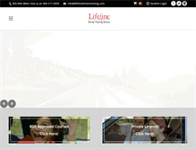 Tablet Screenshot of lifelinedrivertraining.com